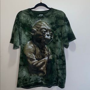 Star Wars Yoda Tie Die T-Shirt XL